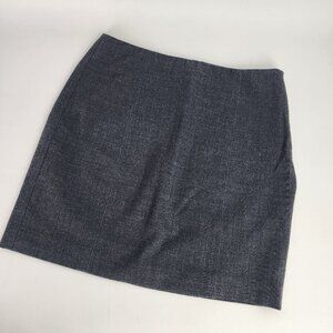 Y2k Vintage Bebe Womens Wool Blend Gray Skirt Size 0 Made In USA